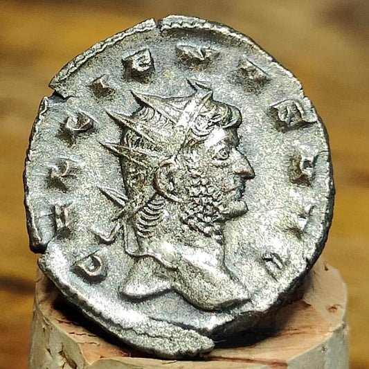Emperor Gallienus Roman coin, 3rd century ancient Antoninianus