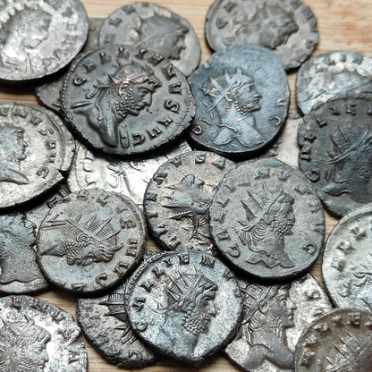 Gallienus Roman coins AE3, 3rd century ancient Antoninianus