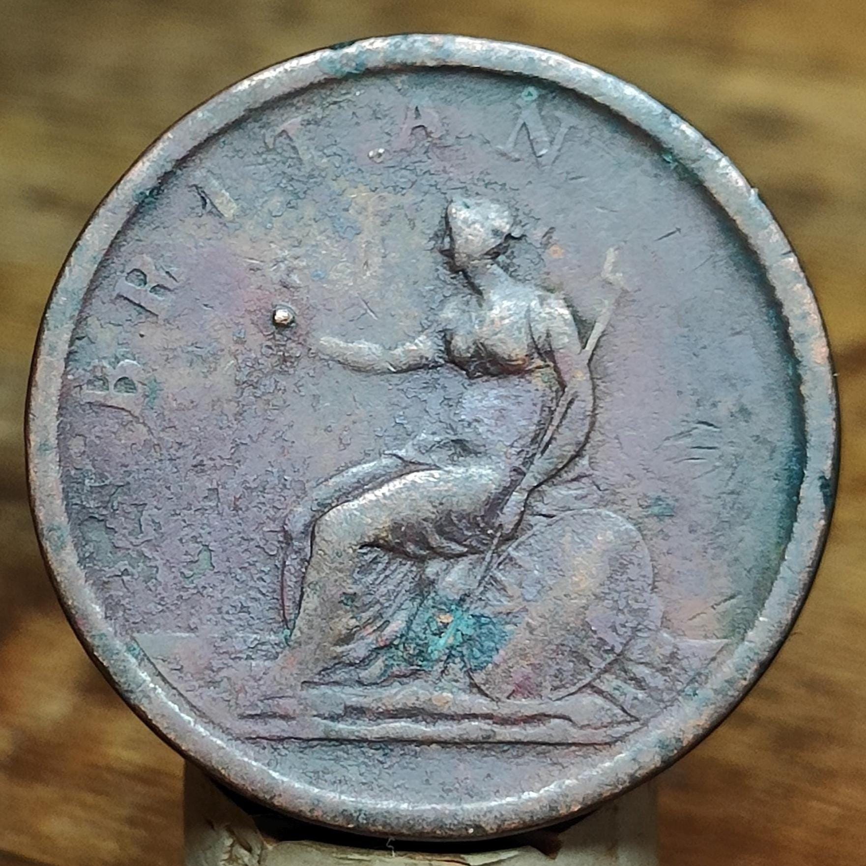 George III Penny, dated 1806 - Georgian/ Napoleonic war coin