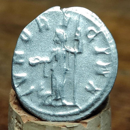 Herennia Etruscilla Roman Antoninianus, Juno reverse, ancient double denarius coin