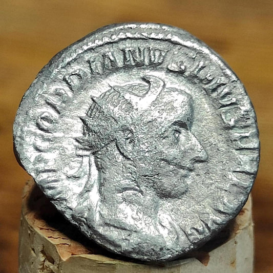 Gordian III Roman Antoninianus, ancient double denarius coin