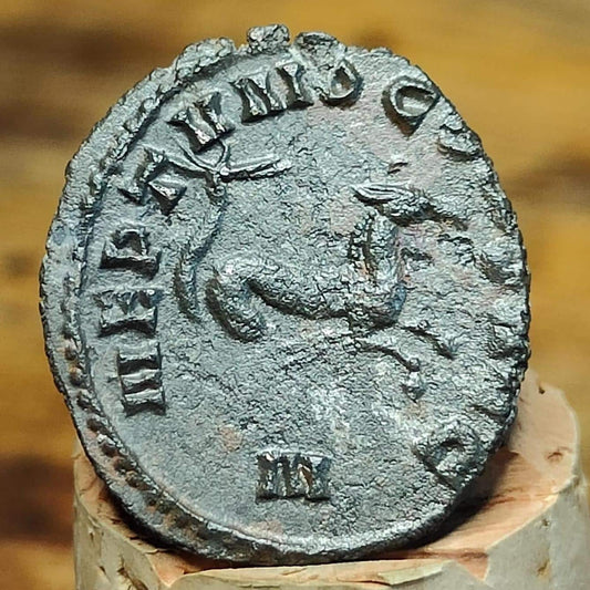 Gallienus Zoo series Roman coin, Hippocamp reverse, 3rd century ancient Antoninianus