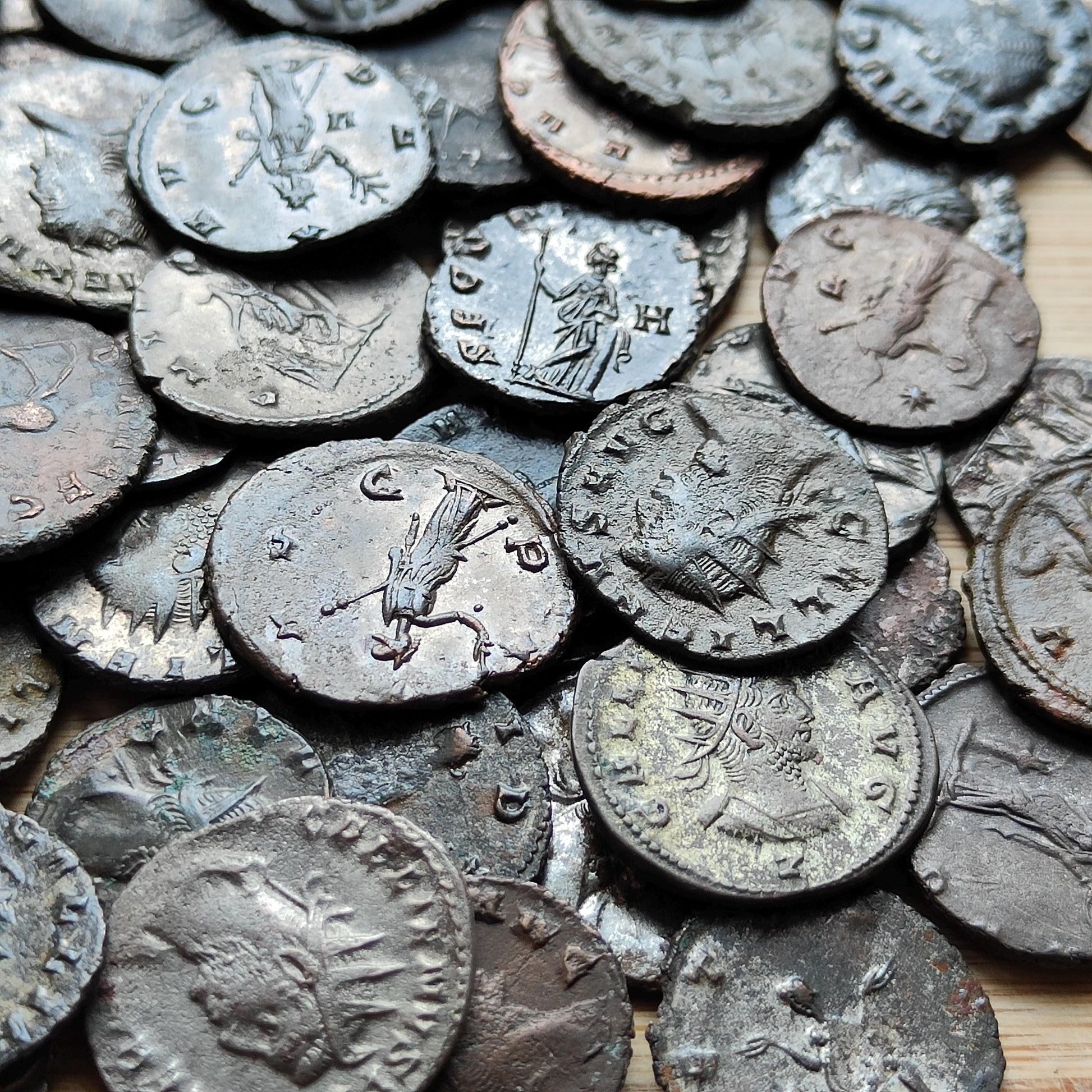 Bulk lot Roman coins, 3th century ancient Antoninianus