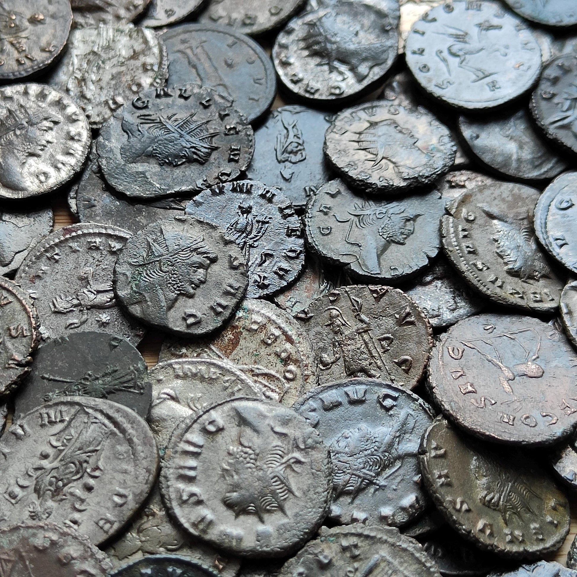 Bulk lot Roman coins, 3th century ancient Antoninianus
