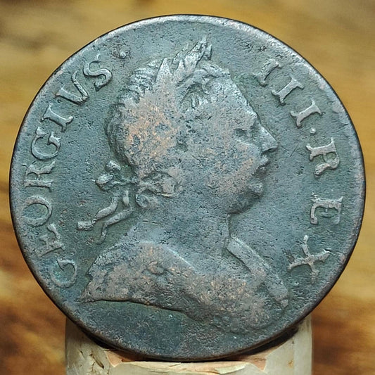 George III half Penny, dated 1773 - Georgian/ US colonial coin