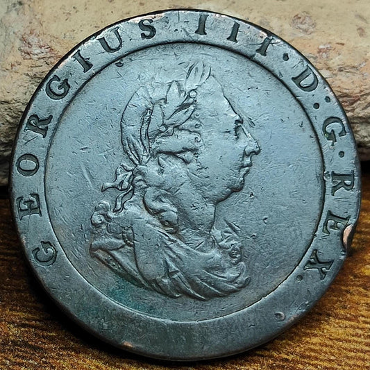 George III Cartwheel Penny, dated 1797 - Georgian/ US colonial coin
