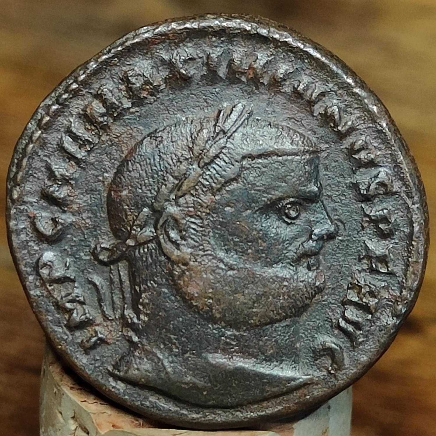 Maximianus with Genius reverse Roman Follis coin