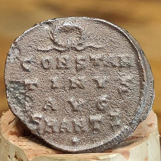 Constantine the great Roman coin with Anepigraphic reverse, 4th century ancient nummus AE3