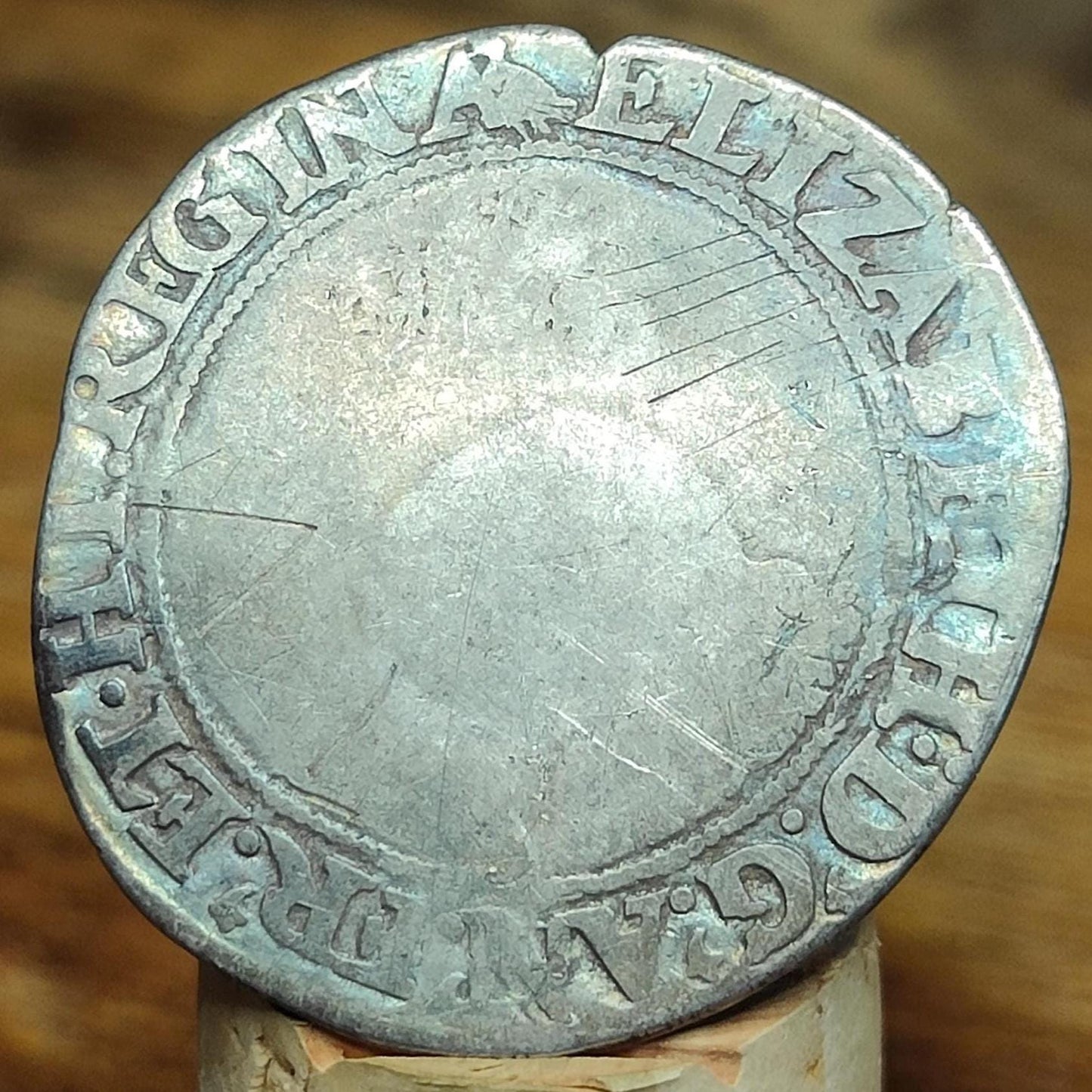 Elizabeth I Tudor hammered silver Shilling coin