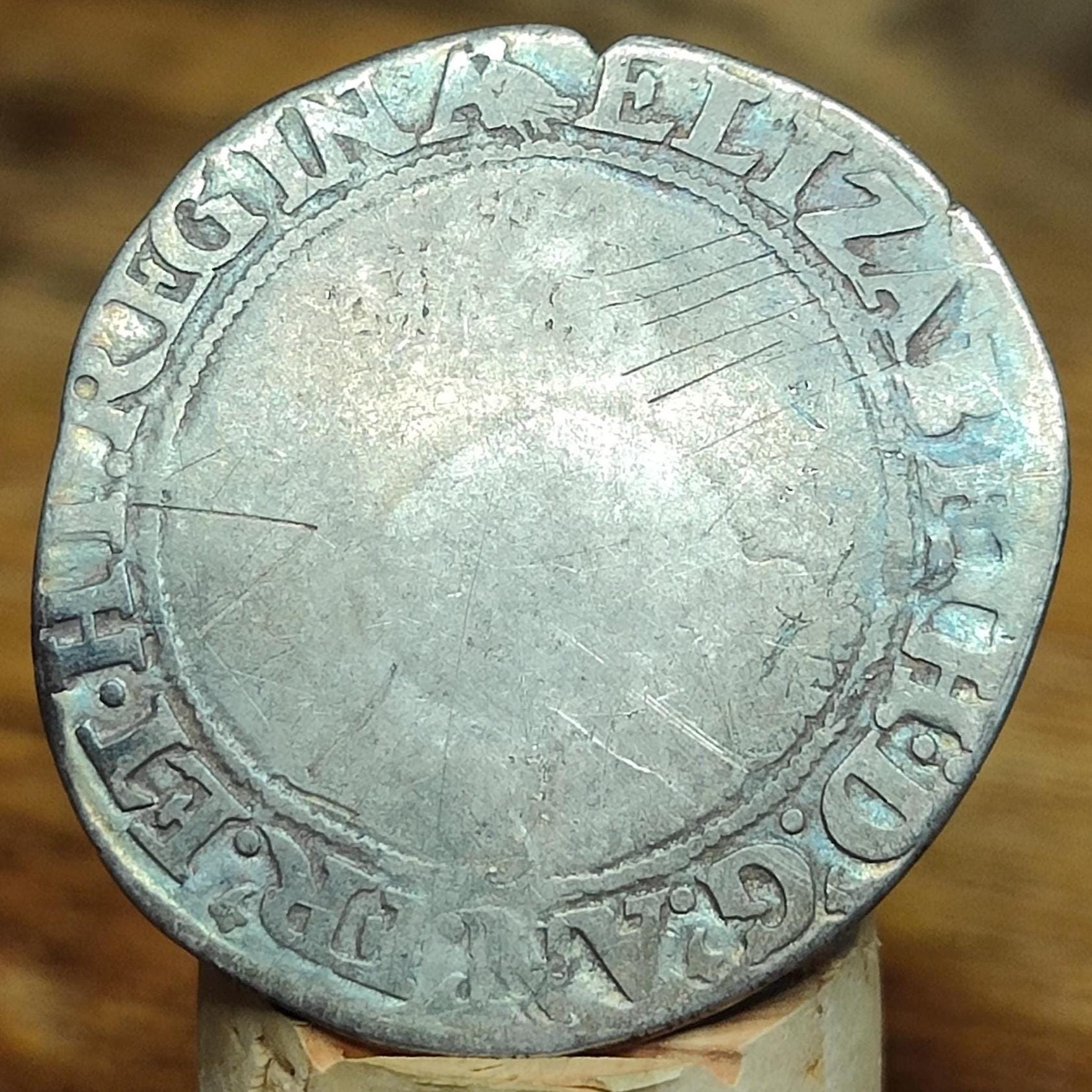 Elizabeth I Tudor hammered silver Shilling coin