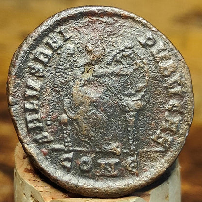 Aelia Flaccilla Roman coin with Victory reverse, 4th century ancient Follis AE2