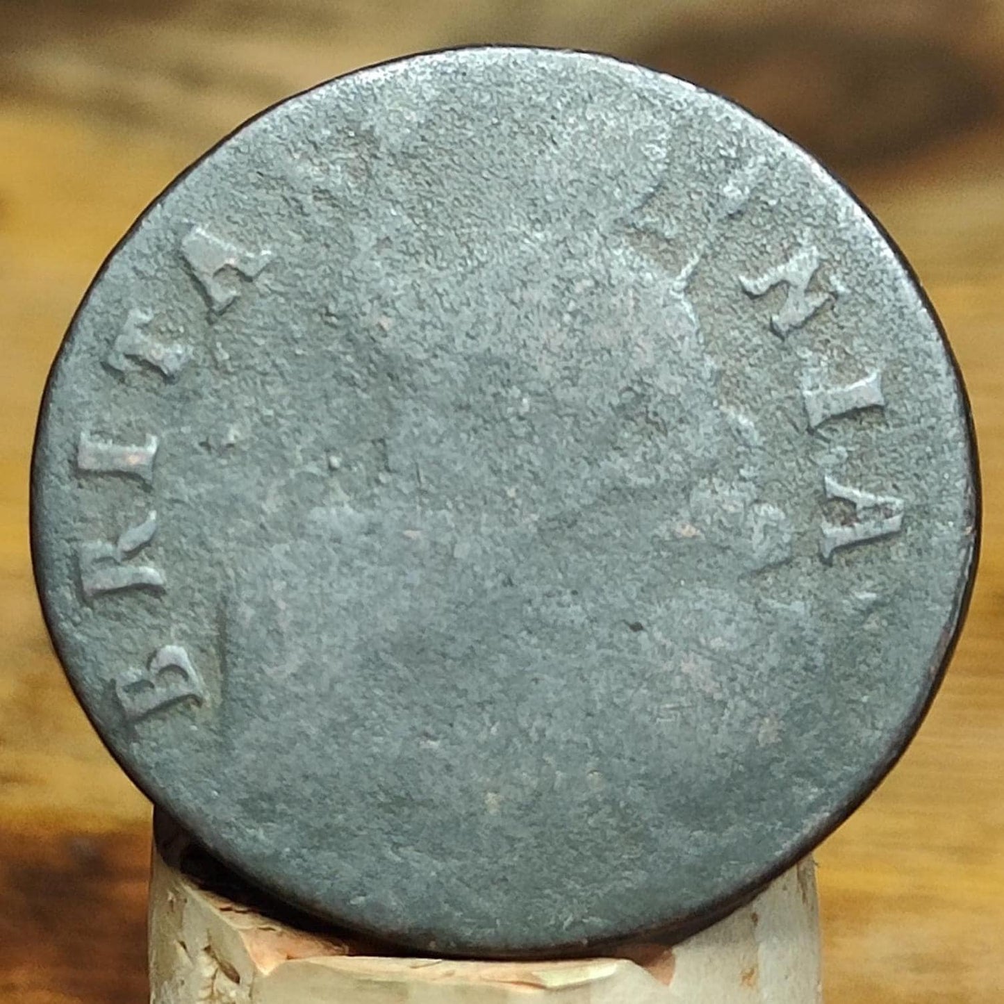 William III half Penny, late 1600s - Georgian/ US colonial coin