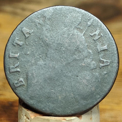 William III half Penny, late 1600s - Georgian/ US colonial coin