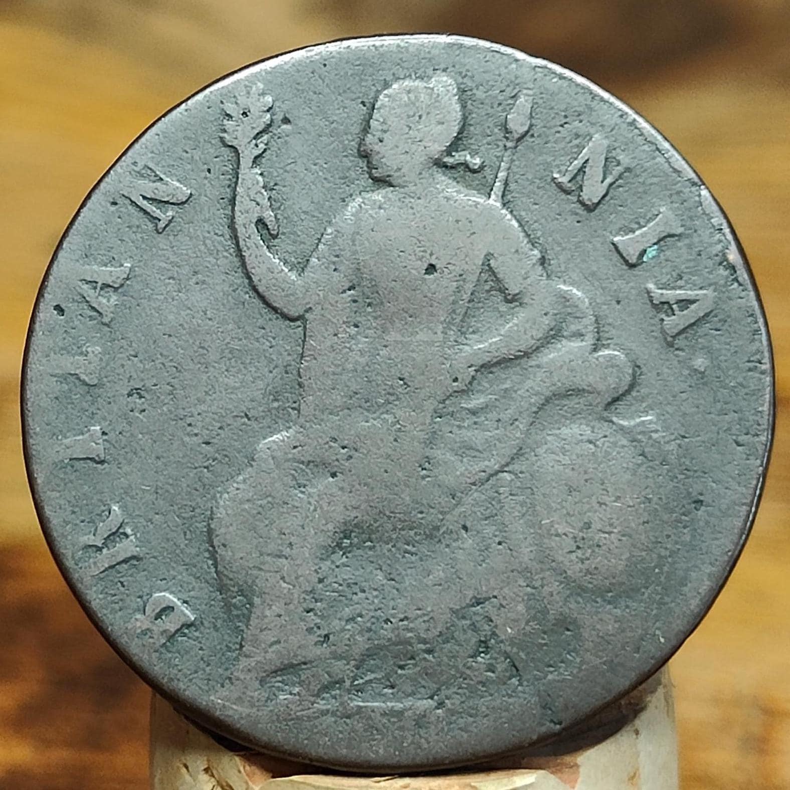 William & Mary half Penny, dated late 1600s - Georgian/ US colonial coin