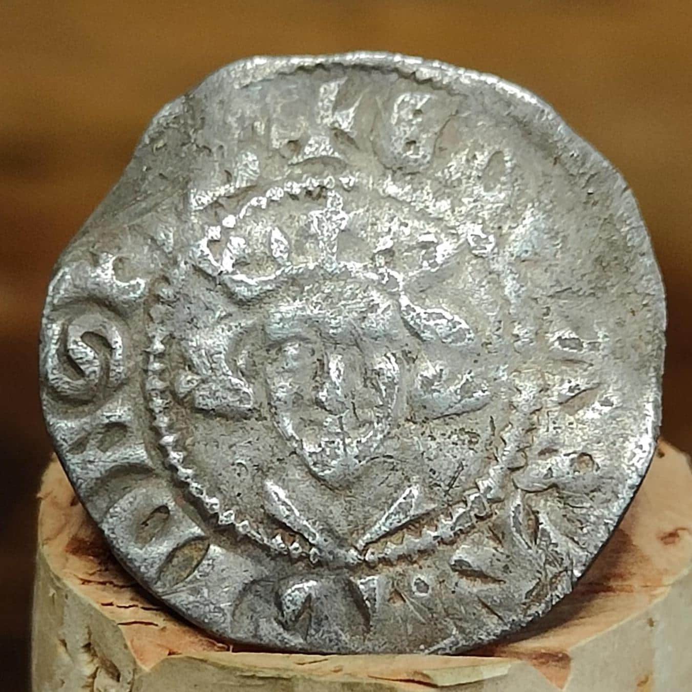 King Edward I Medieval hammered silver penny coin, 700 years old