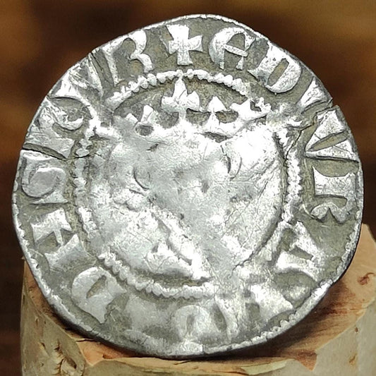 King Edward I Medieval hammered silver penny coin, 700 years old