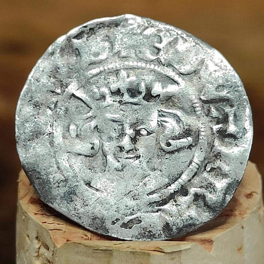 King Edward I Medieval hammered silver penny coin, 700 years old