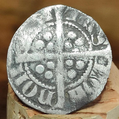 King Edward I Medieval hammered silver penny coin, 700 years old