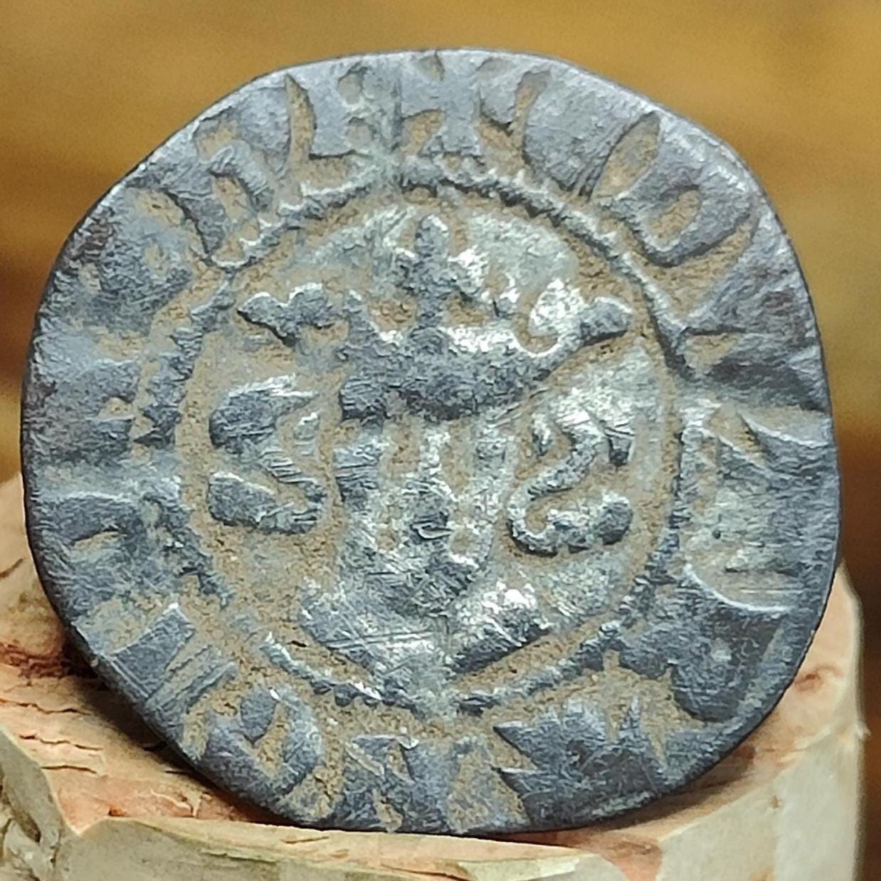 King Edward I Medieval hammered silver penny coin, 700 years old