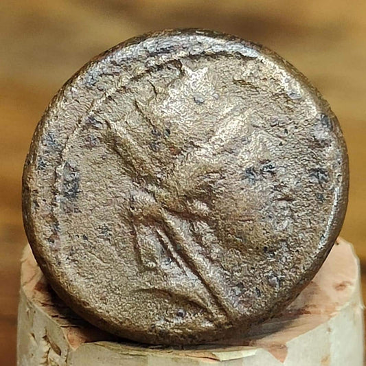 Antioch, Tyche and Altar, Roman Syria, 76 - 77 A.D. Ancient Greek coin
