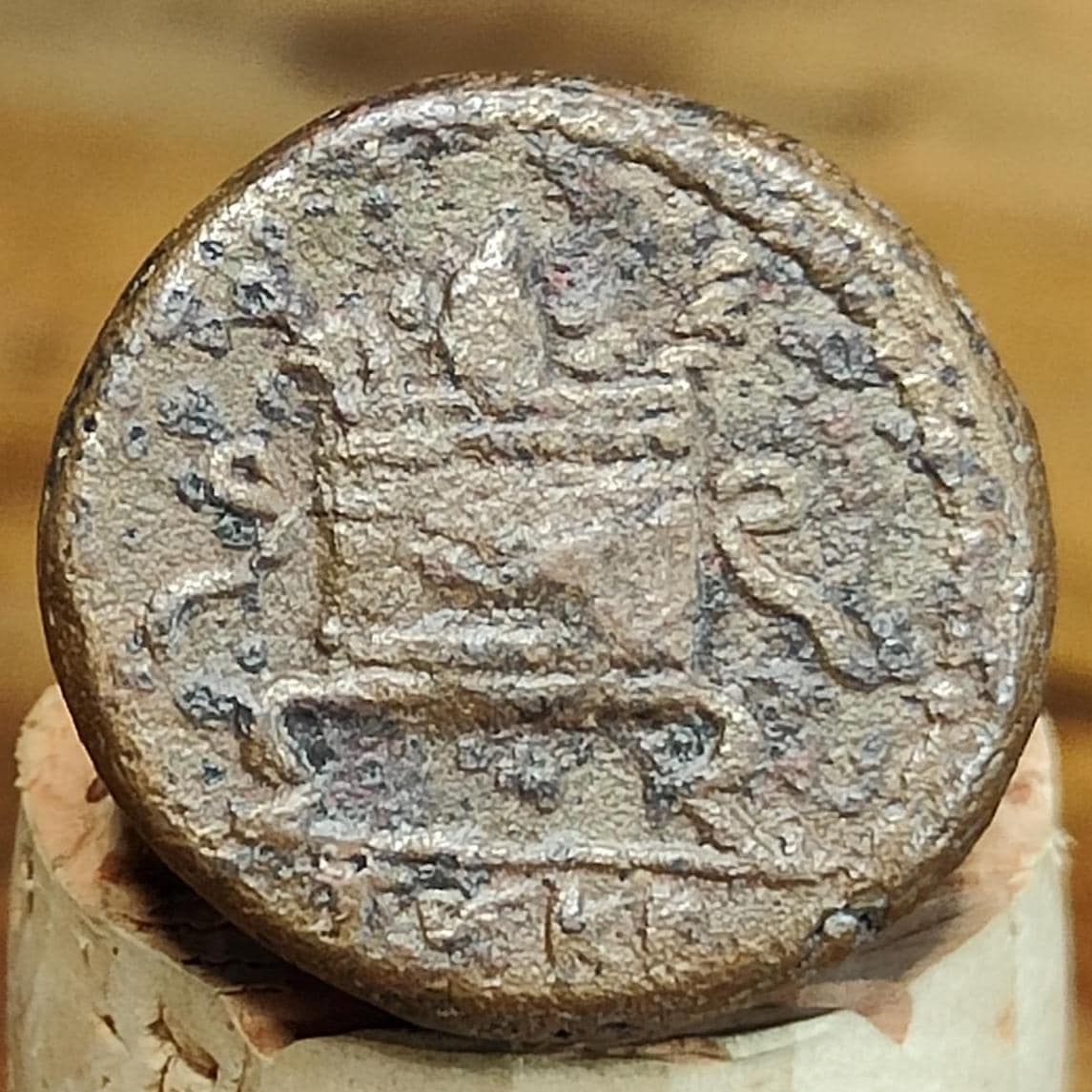 Antioch, Tyche and Altar, Roman Syria, 76 - 77 A.D. Ancient Greek coin