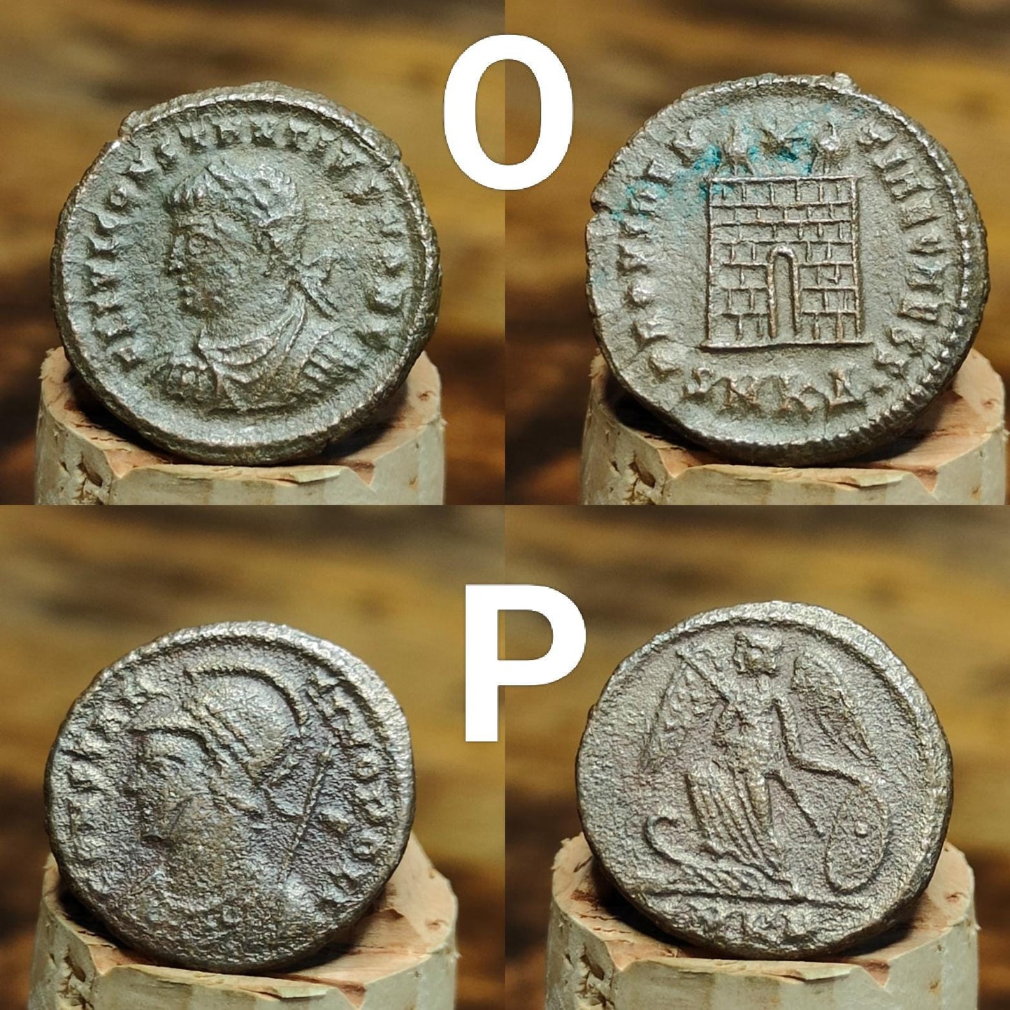 High grade Roman coins, 4th century ancient nummus