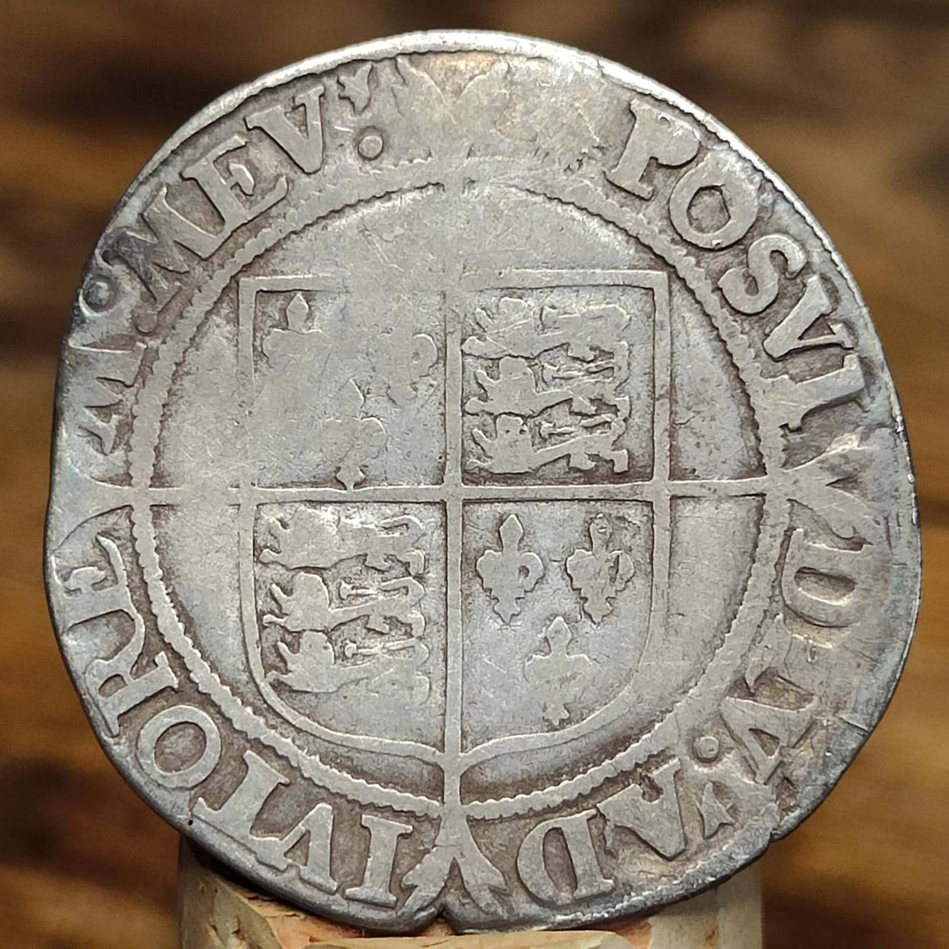Elizabeth I Tudor hammered silver Shilling coin