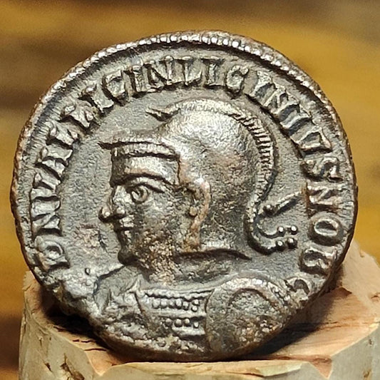 Licinius II Roman coin with Jupiter reverse, high grade ancient Follis