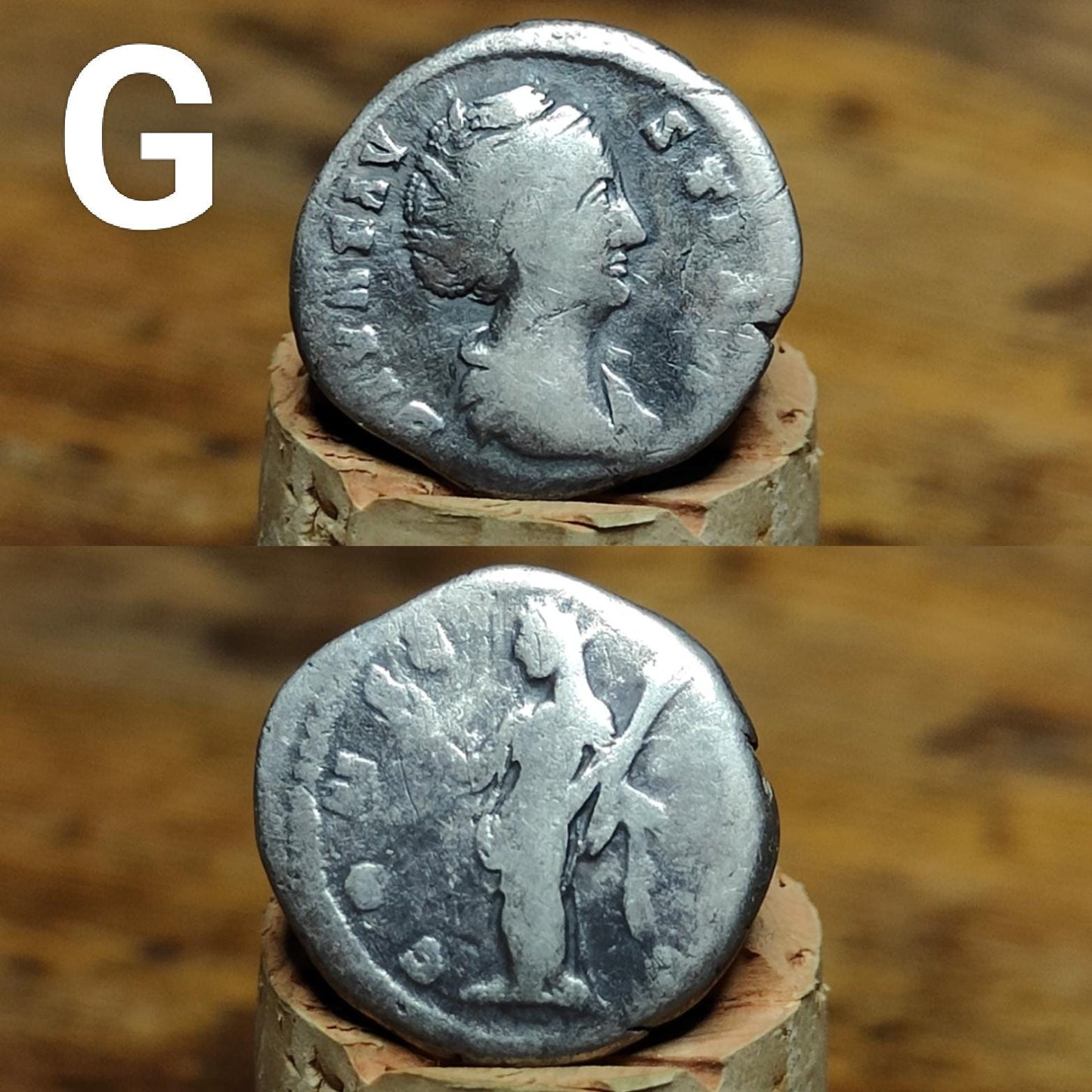 Authentic Roman silver Denarii featuring emperor of Rome, 1800 years old!