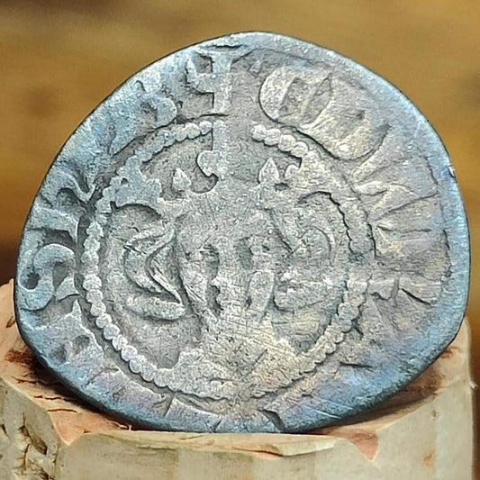 King Edward I Medieval hammered silver penny coin, 700 years old