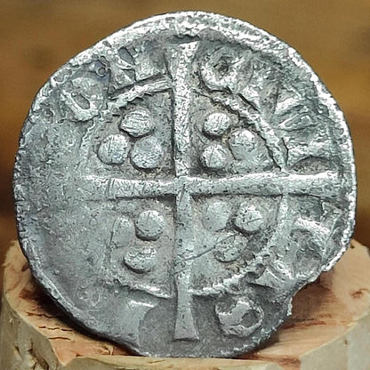 King Edward I Medieval hammered silver penny coin, 700 years old