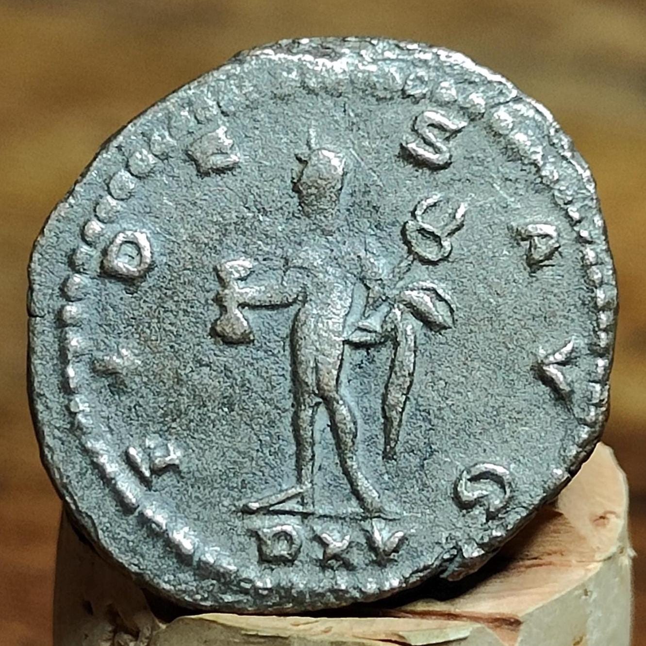 Emperor Gallienus Roman coin, Fides reverse 3rd century ancient Antoninianus,