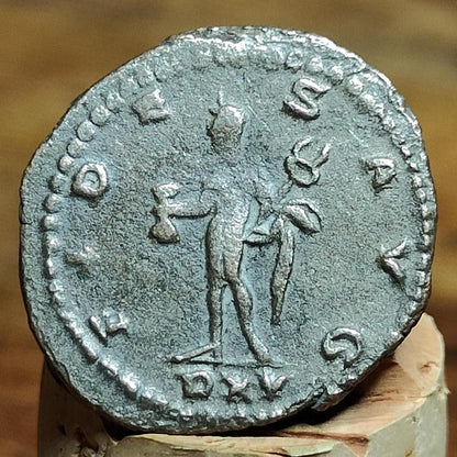 Emperor Gallienus Roman coin, Fides reverse 3rd century ancient Antoninianus,