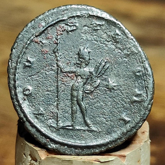 Emperor Gallienus Roman coin, Jupiter reverse 3rd century ancient Antoninianus,