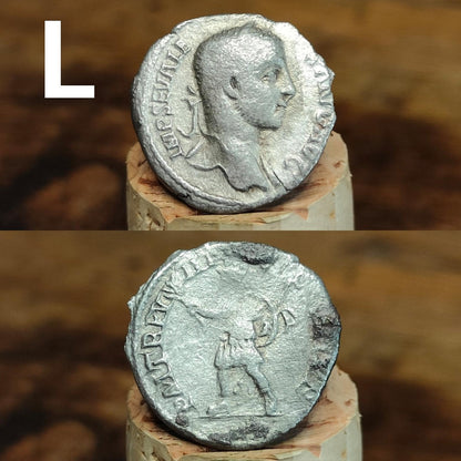 Authentic Roman silver Denarii featuring emperor of Rome, 1800 years old!