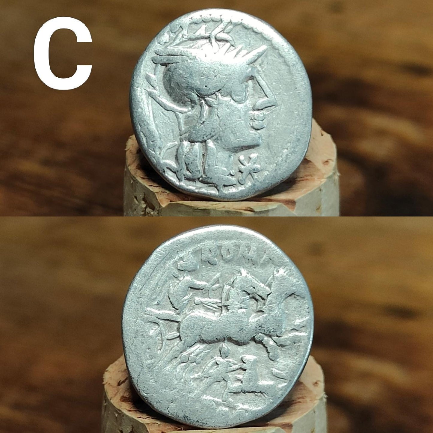 Roman Republic Silver Denarii featuring Roma and Gods/ Goddesses, 2100 years old!