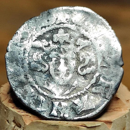 Medieval hammered silver penny coin, King Edward I , 700 years old