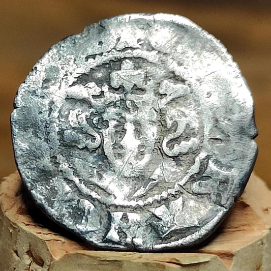 Medieval hammered silver penny coin, King Edward I , 700 years old