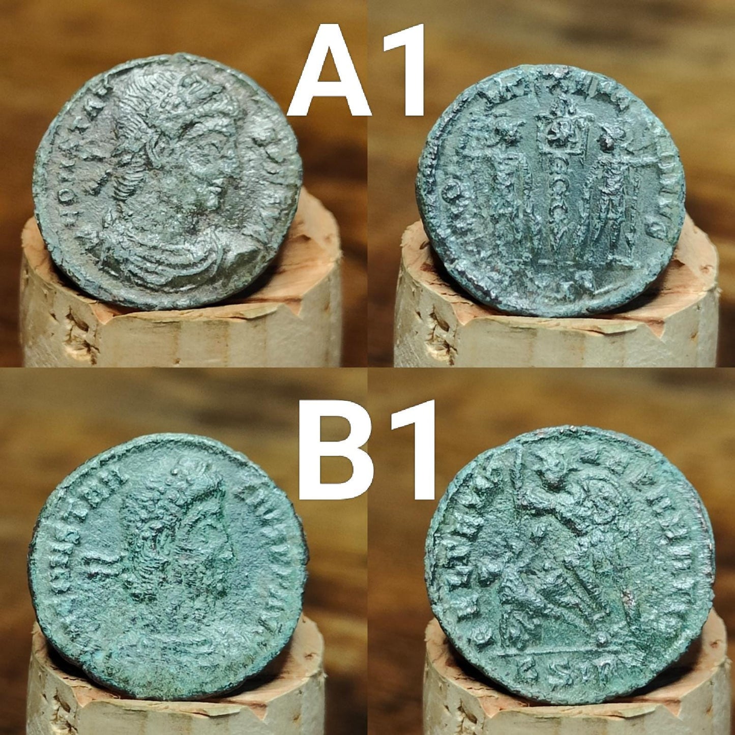 Roman coins, 4th century ancient nummus