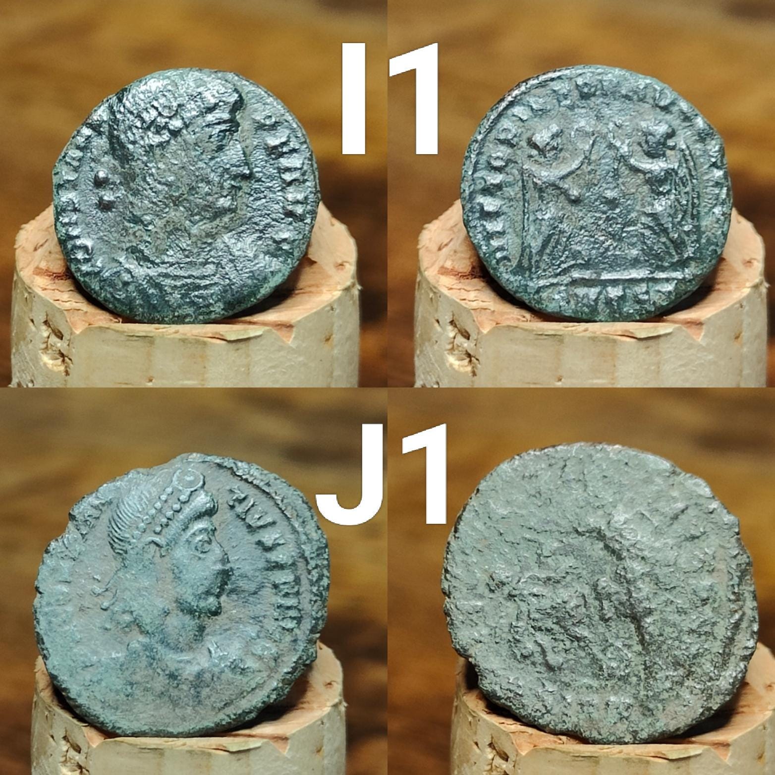 Roman coins, 4th century ancient nummus