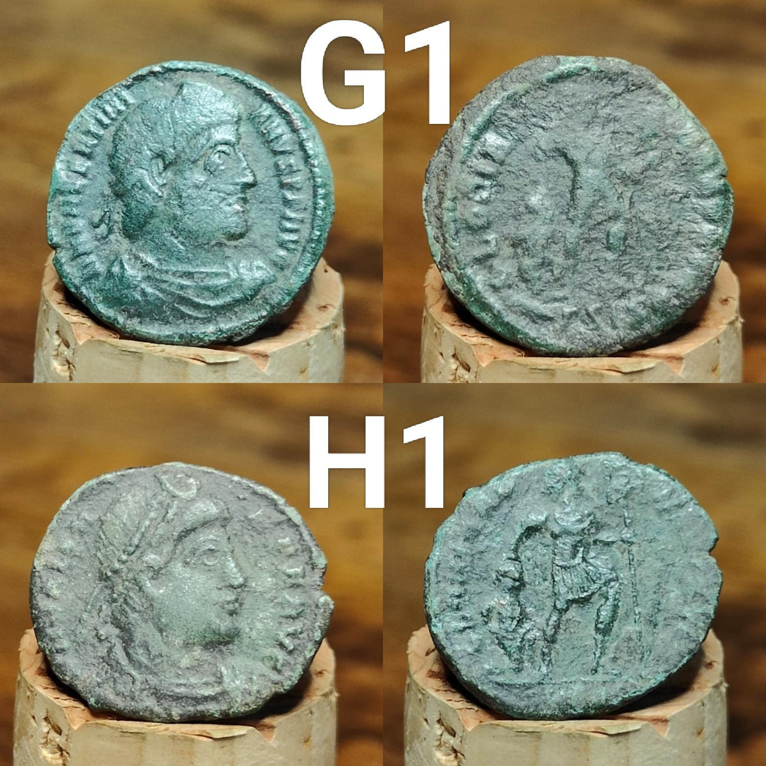 Roman coins, 4th century ancient nummus