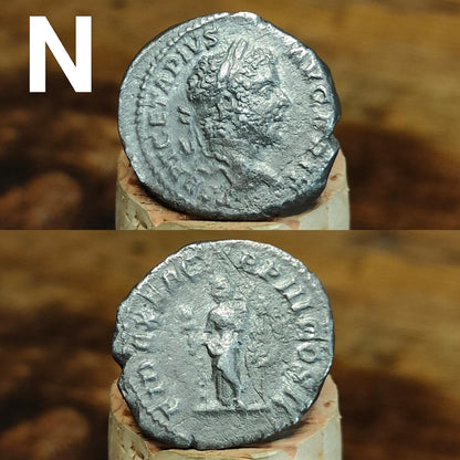 Authentic Roman silver Denarii featuring emperor of Rome, 1800 years old!