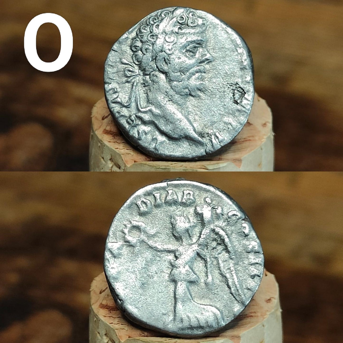 Authentic Roman silver Denarii featuring emperor of Rome, 1800 years old!