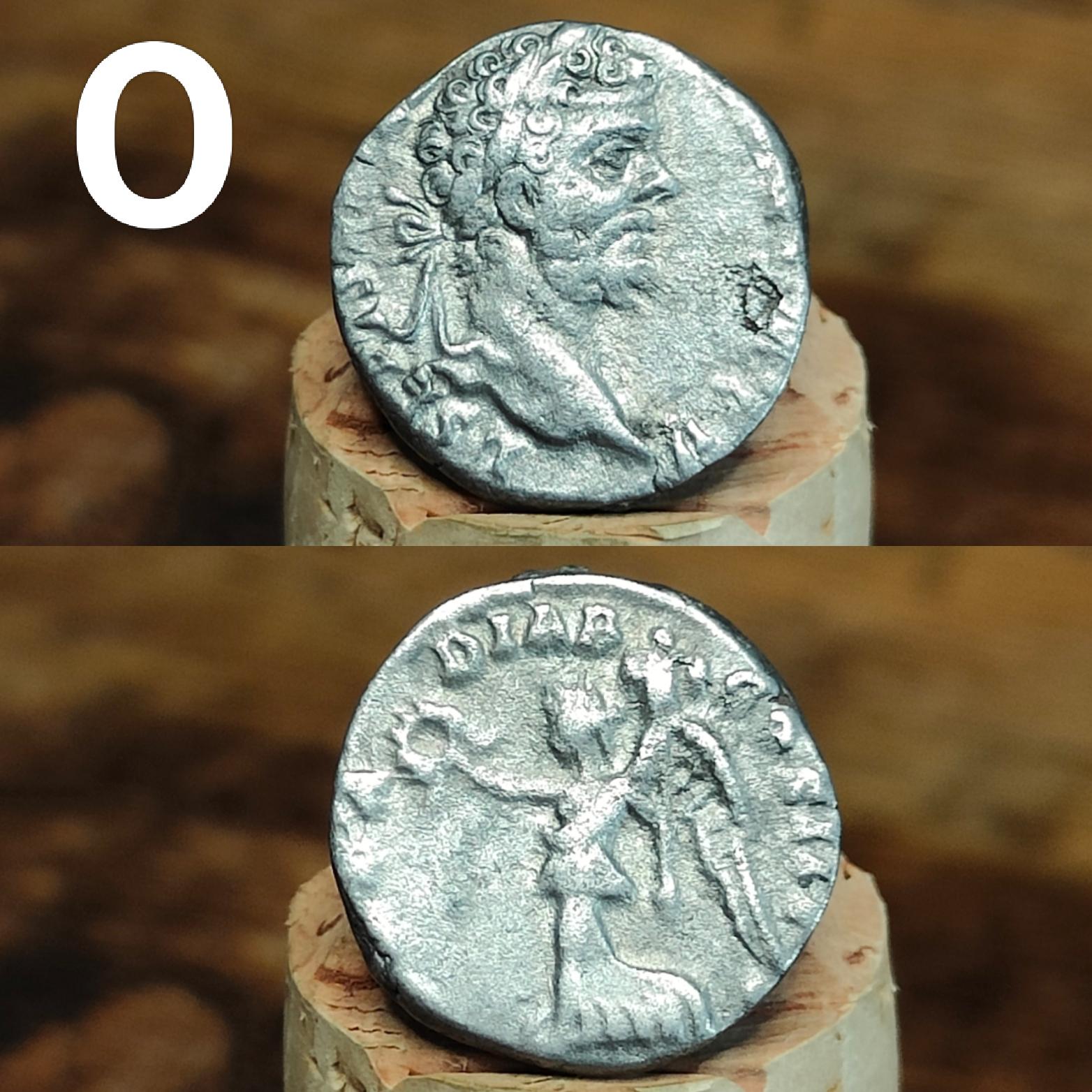 Authentic Roman silver Denarii featuring emperor of Rome, 1800 years old!