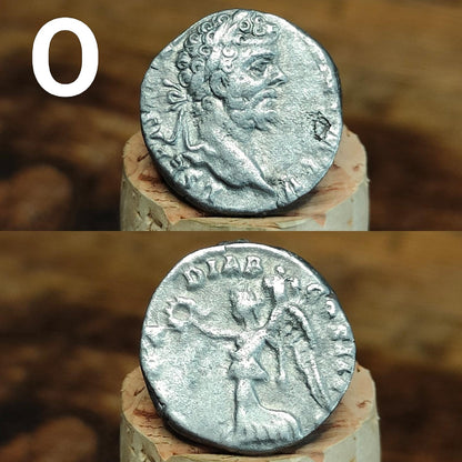 Authentic Roman silver Denarii featuring emperor of Rome, 1800 years old!