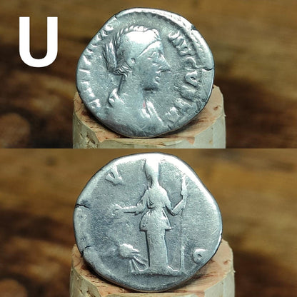 Authentic Roman silver Denarii featuring emperor of Rome, 1800 years old!