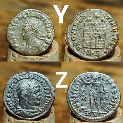 High grade Roman coins, 4th century ancient nummus
