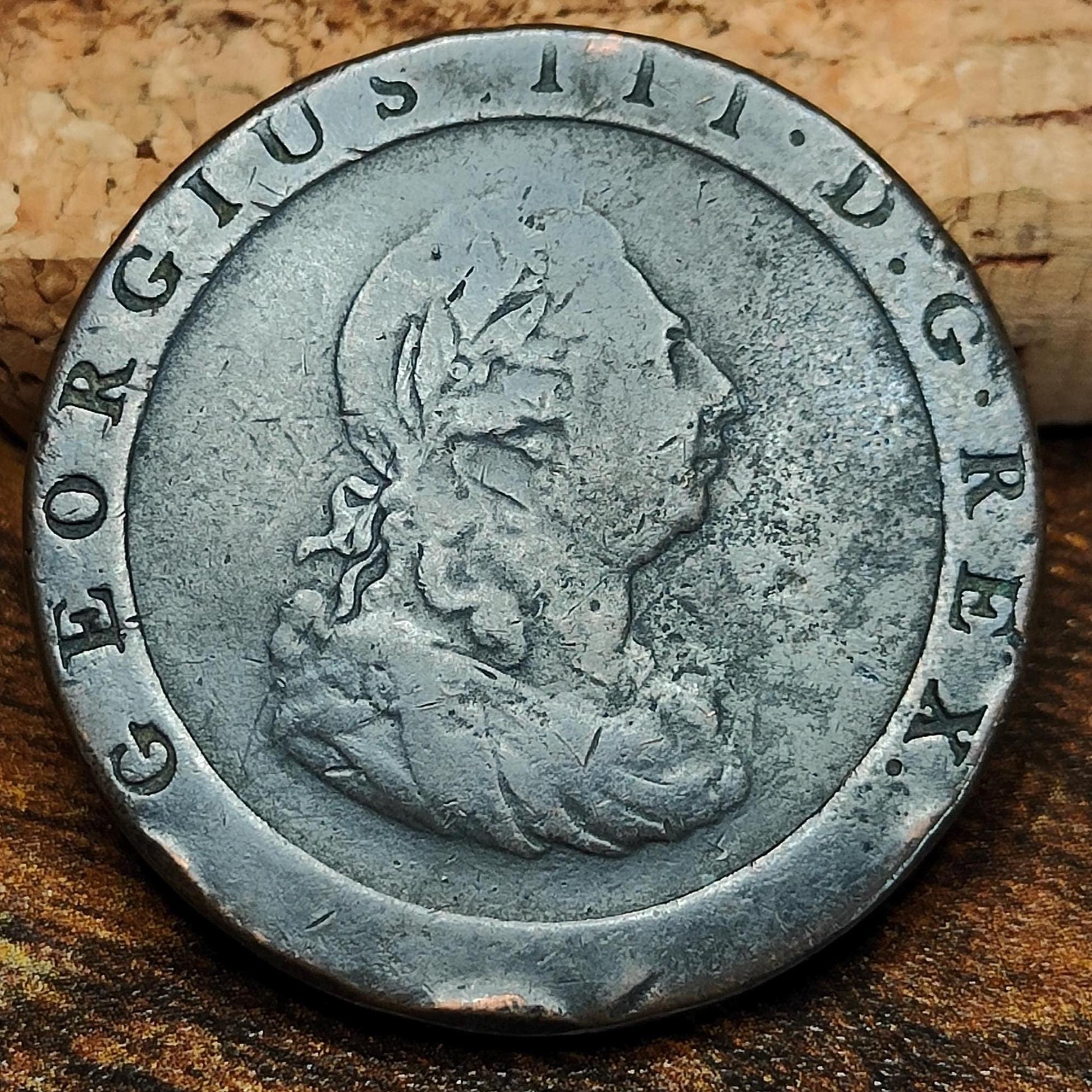 George III Cartwheel Penny, dated 1797 - Georgian/ US colonial coin