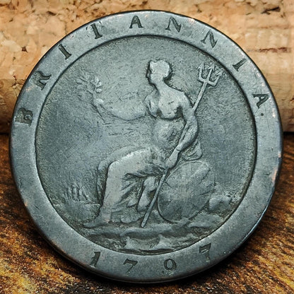 George III Cartwheel Penny, dated 1797 - Georgian/ US colonial coin