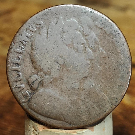 William & Mary half Penny, dated late 1690s - Georgian/ US colonial coin
